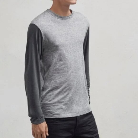French Connection Wool Blend colorblock Shirt - Picture 1 of 3